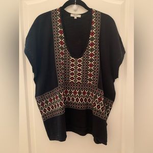 Madewell Embroidered V-Neck Top
